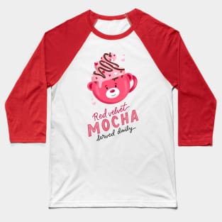 Valentine Mocha Teddy Bear Baseball T-Shirt